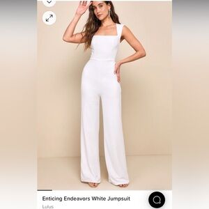 Lulus white jumpsuit